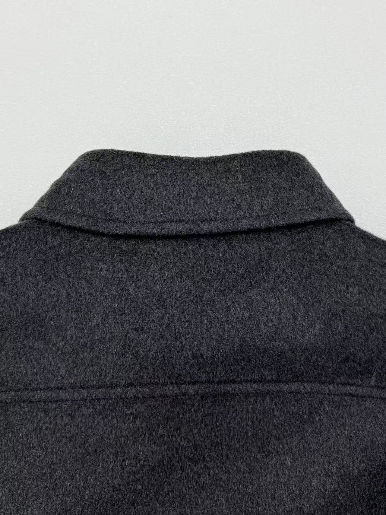 Loewe Roievi Wool Tweed Leather Padded Shirt JacketM6032710 - Image 3