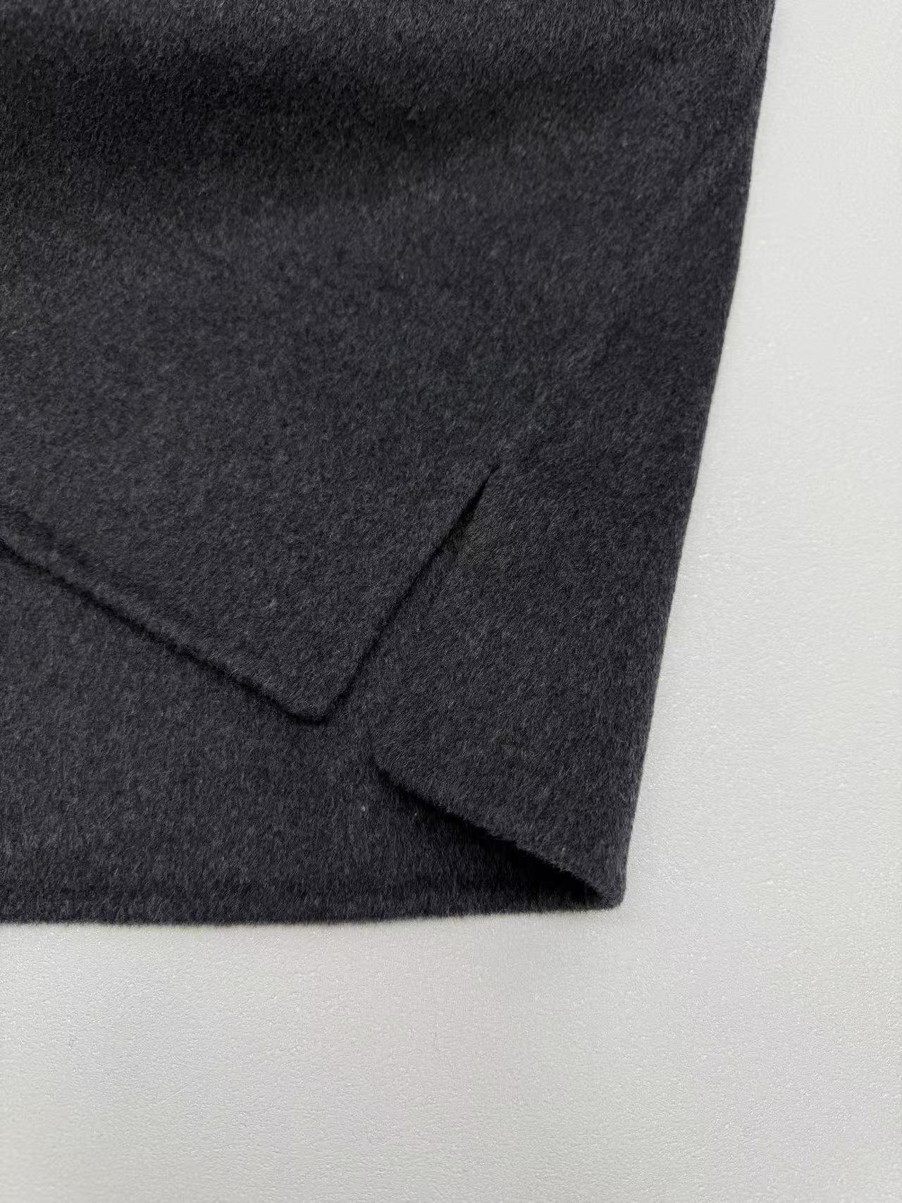 Loewe Roievi Wool Tweed Leather Padded Shirt JacketM6032710 - Image 4