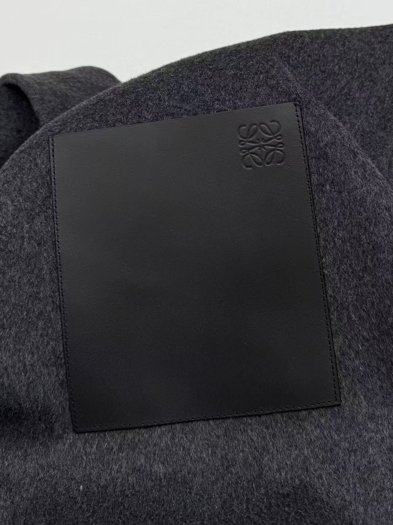 Loewe Roievi Wool Tweed Leather Padded Shirt JacketM6032710 - Image 7