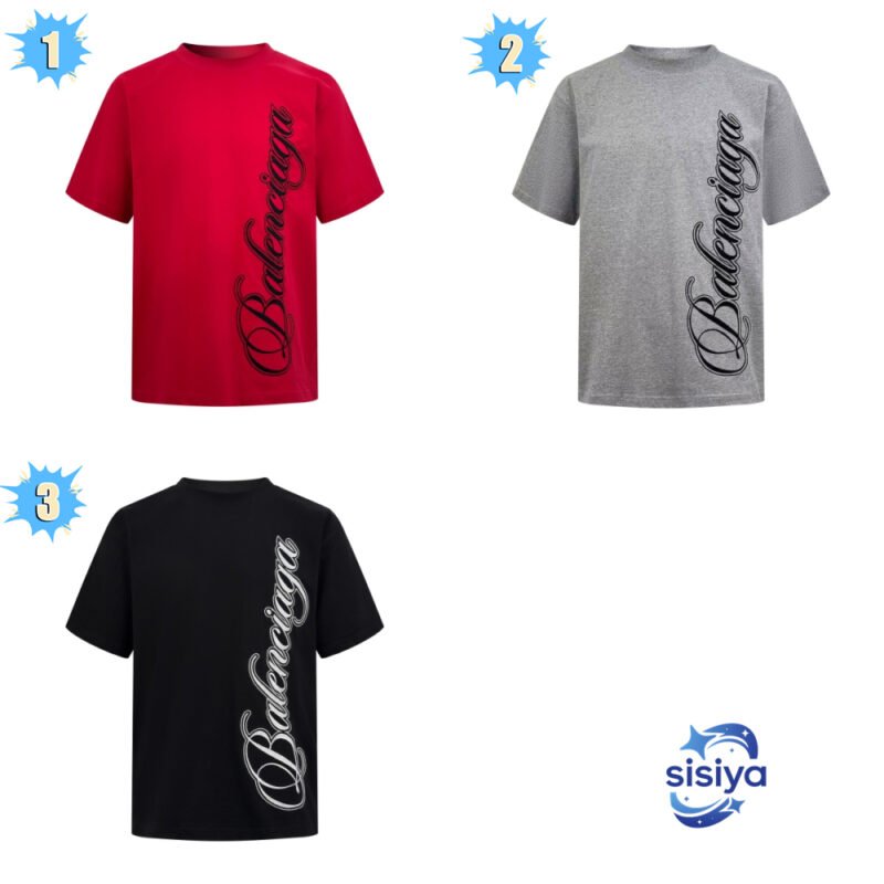 Balenciaga Men's Cursive T-shirt M6031001