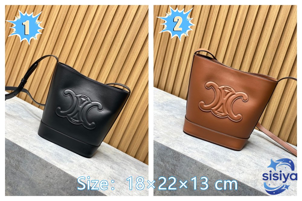 CELINE Small Bucket Cuir Triomphe B6032102