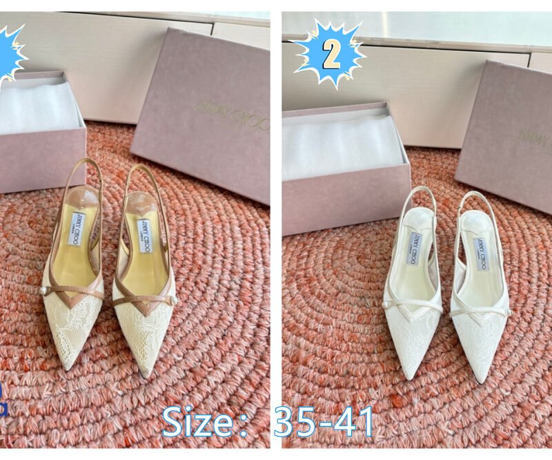 Jimmy Choo Amita Pointed Cap Toe Slingback Pump B6032503