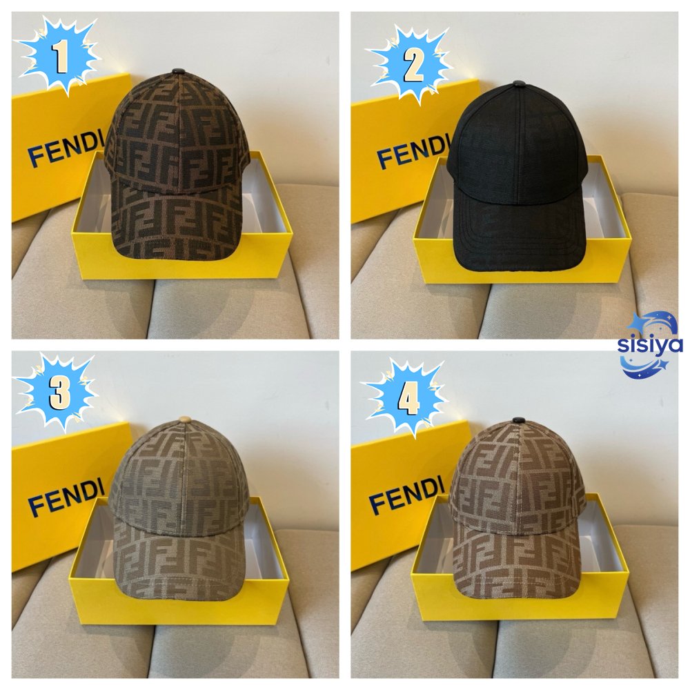 Fendi FF logo jacquard baseball cap B6033104