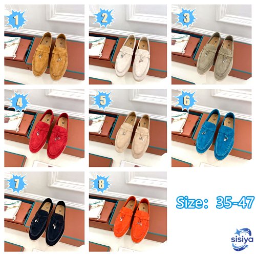 Loro Piana Summer Walk Leather Loafers B6030102