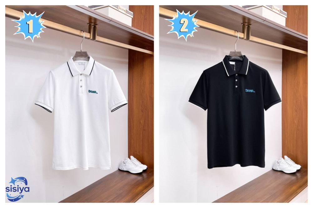 Dior Polo Shirt Ivory Cotton Jersey M6030403