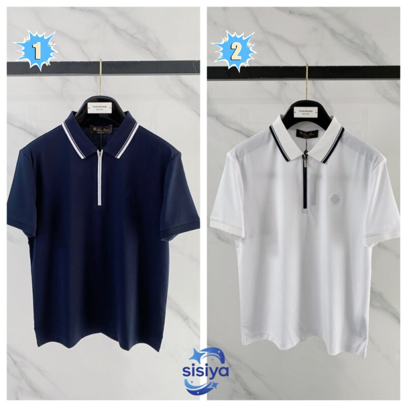 Loro Piana Comfort Pique Quarter-Zip Polo Shirt M6031004