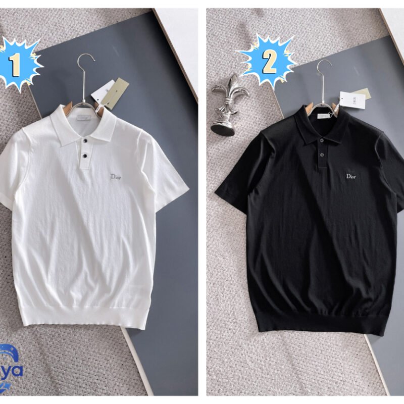 Dior CD Icon Polo Shirt Cotton Piqué M6031103