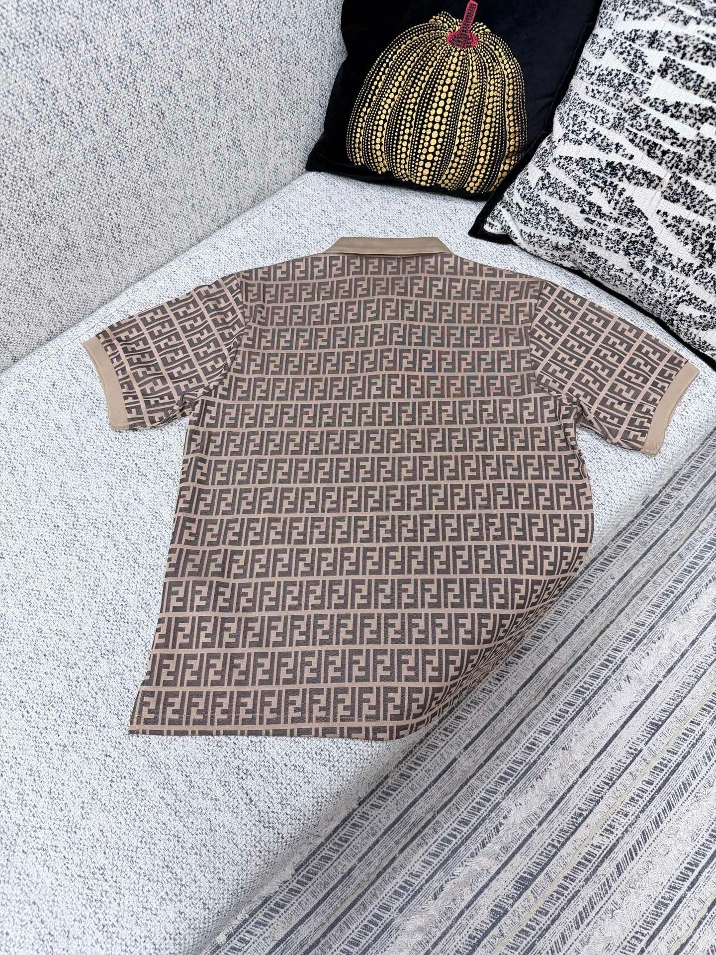 Fendi 26th Edition Polo Shirt with Full Embroidery ButtonsM6040301 - Image 4