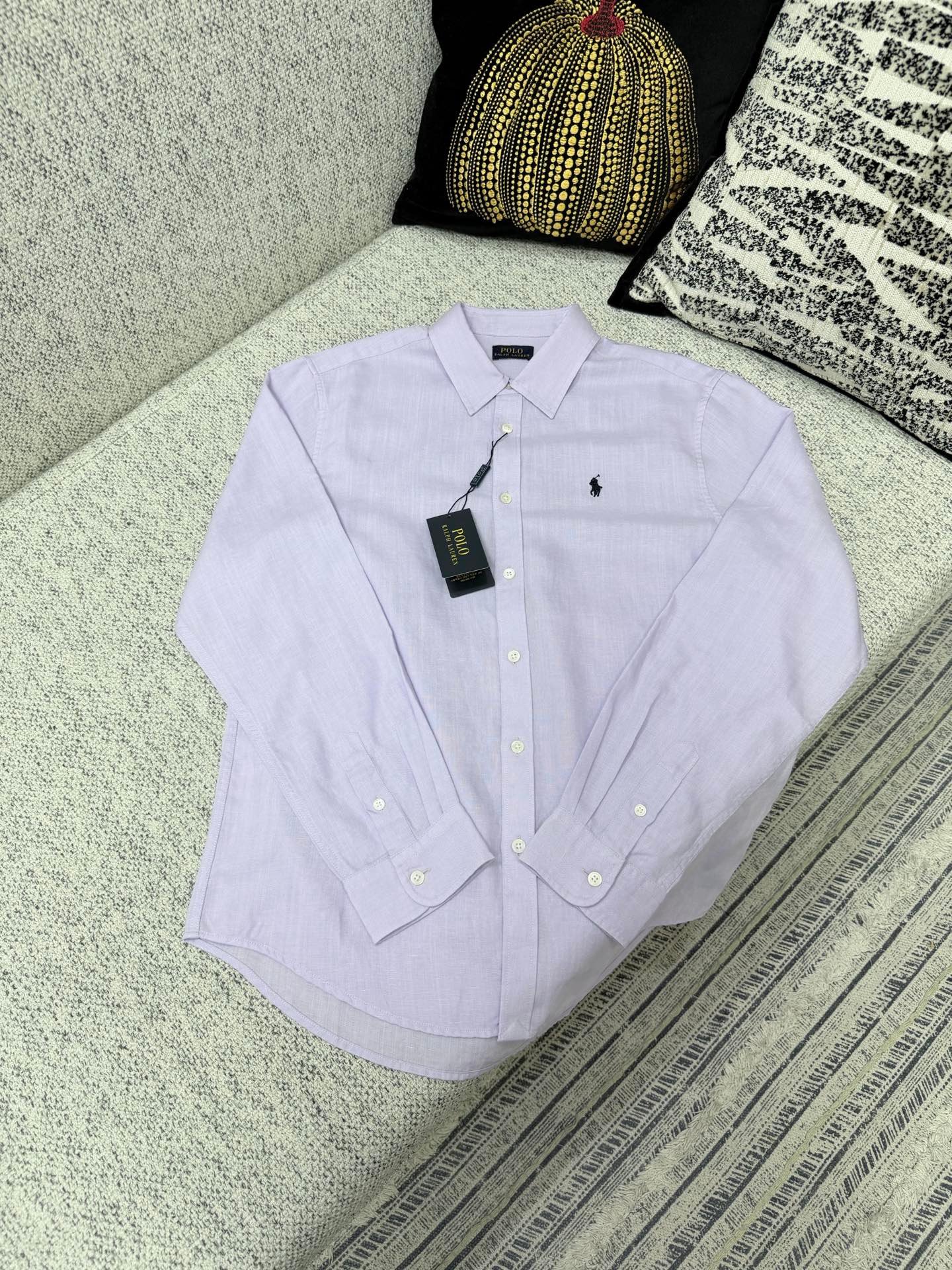 Polo 26 New Color Logo Embroidered Pointed Collar Buttoned Long SleeveM6040603 - Image 2