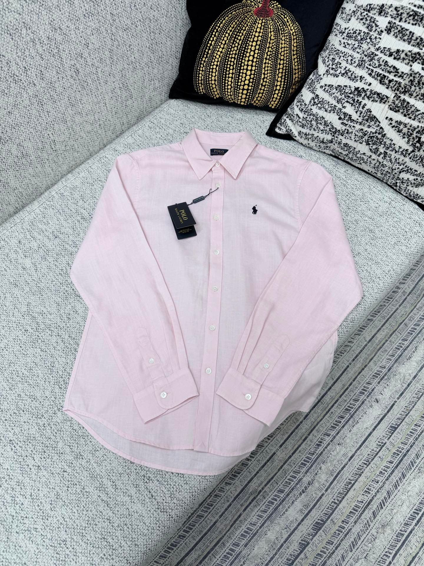 Polo 26 New Color Logo Embroidered Pointed Collar Buttoned Long SleeveM6040603 - Image 6