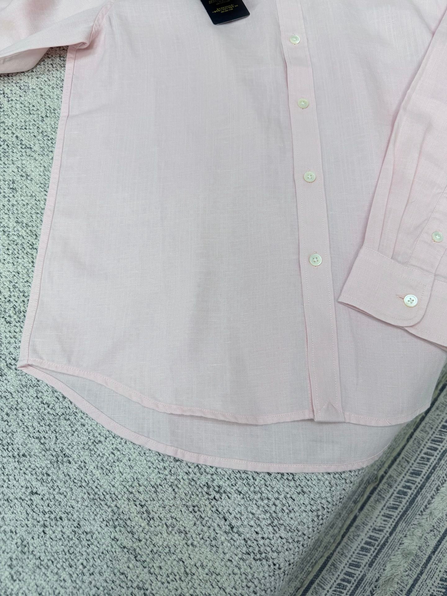 Polo 26 New Color Logo Embroidered Pointed Collar Buttoned Long SleeveM6040603 - Image 7