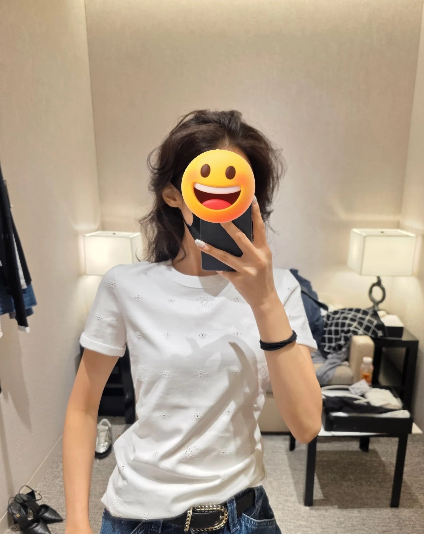 Chanel white open-weave t-shirt W6040603 - Image 5