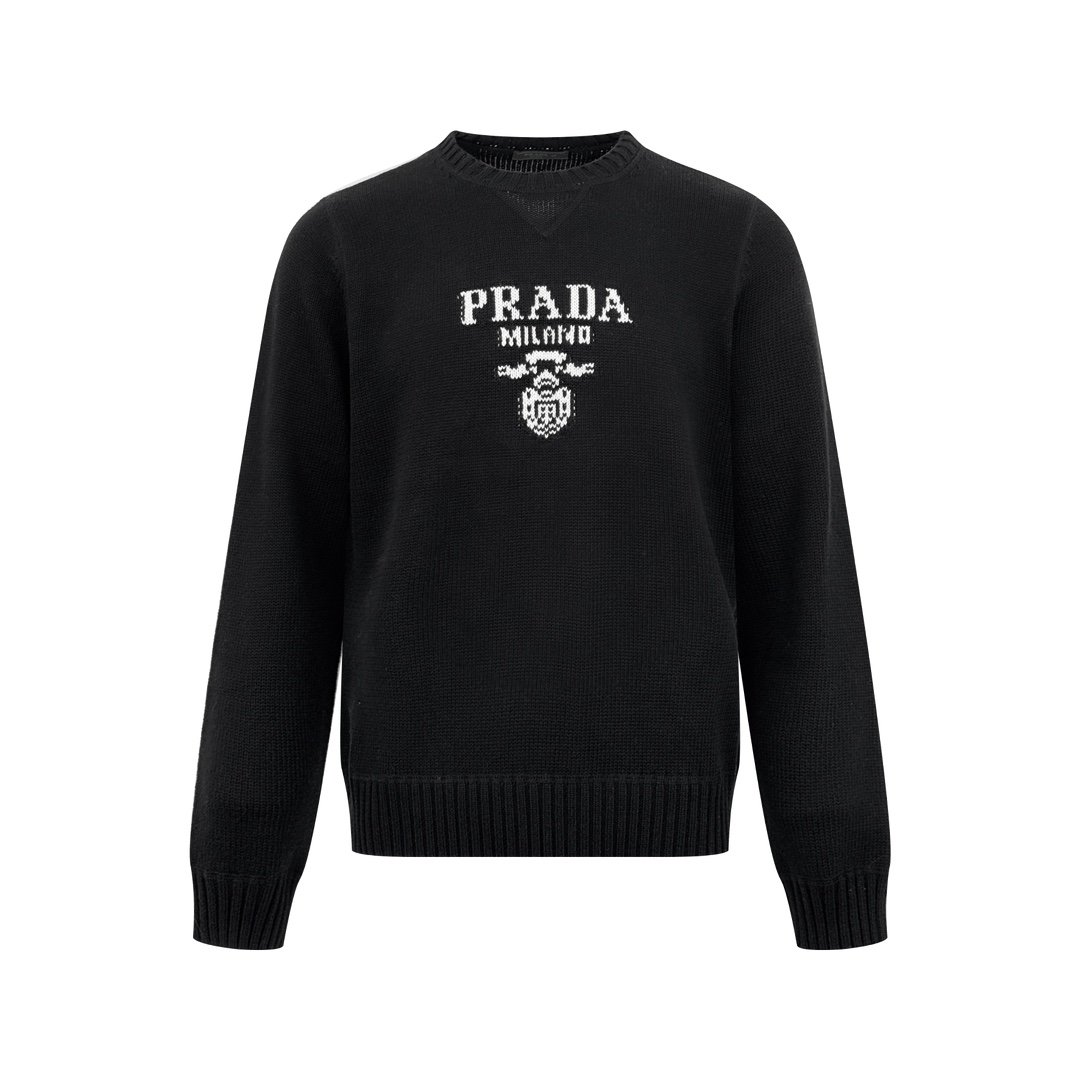 Prada Wool And Cashmere Crew-neck Sweater M6040704 - Image 2