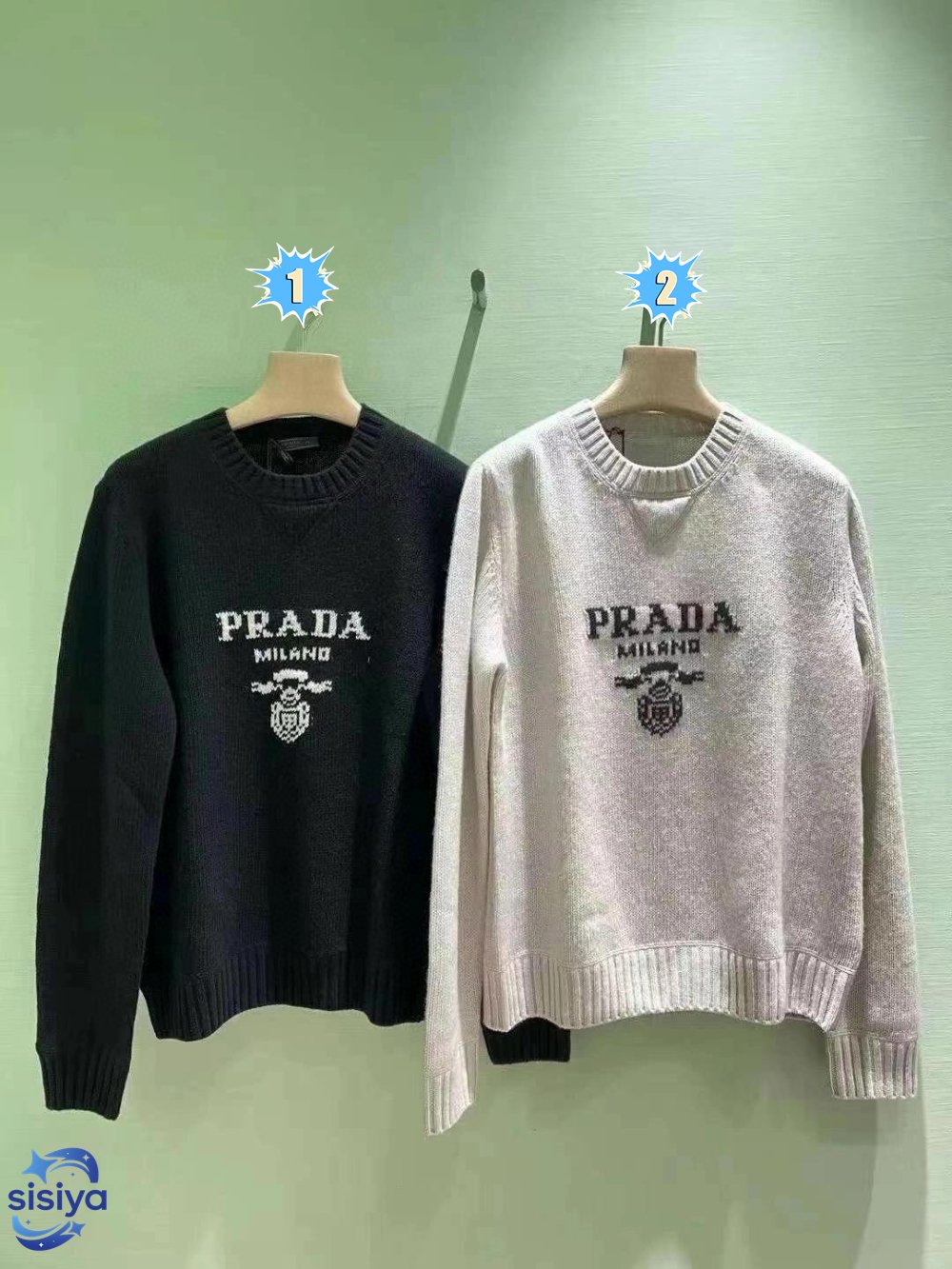 Prada Wool And Cashmere Crew-neck Sweater M6040704