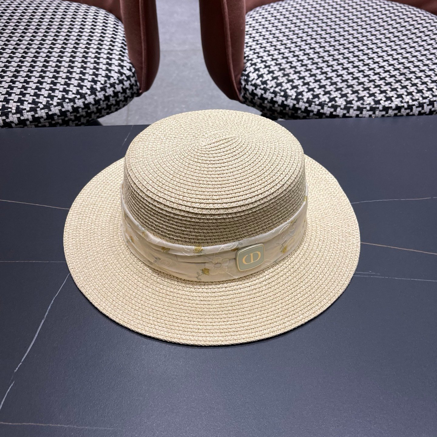 Dior D-Bobby Collection Woven Hat B6040701 - Image 3