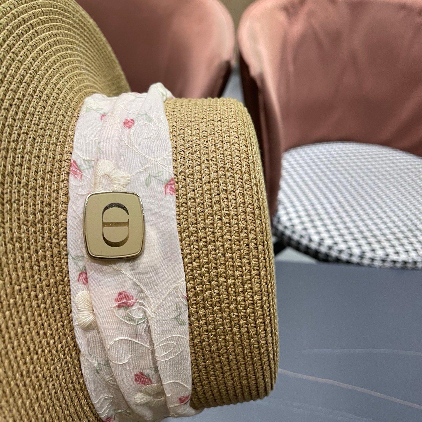 Dior D-Bobby Collection Woven Hat B6040701 - Image 6