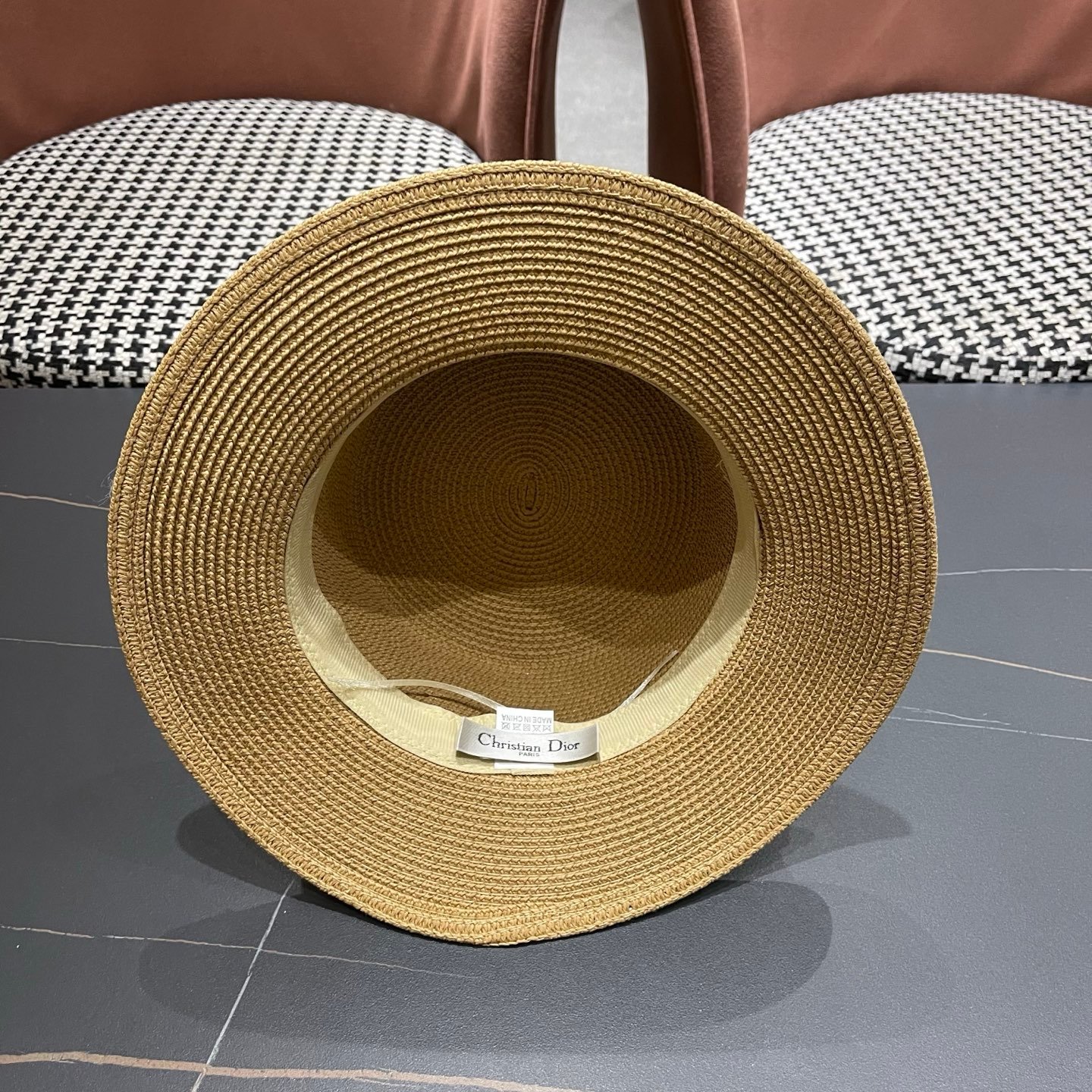 Dior D-Bobby Collection Woven Hat B6040701 - Image 7