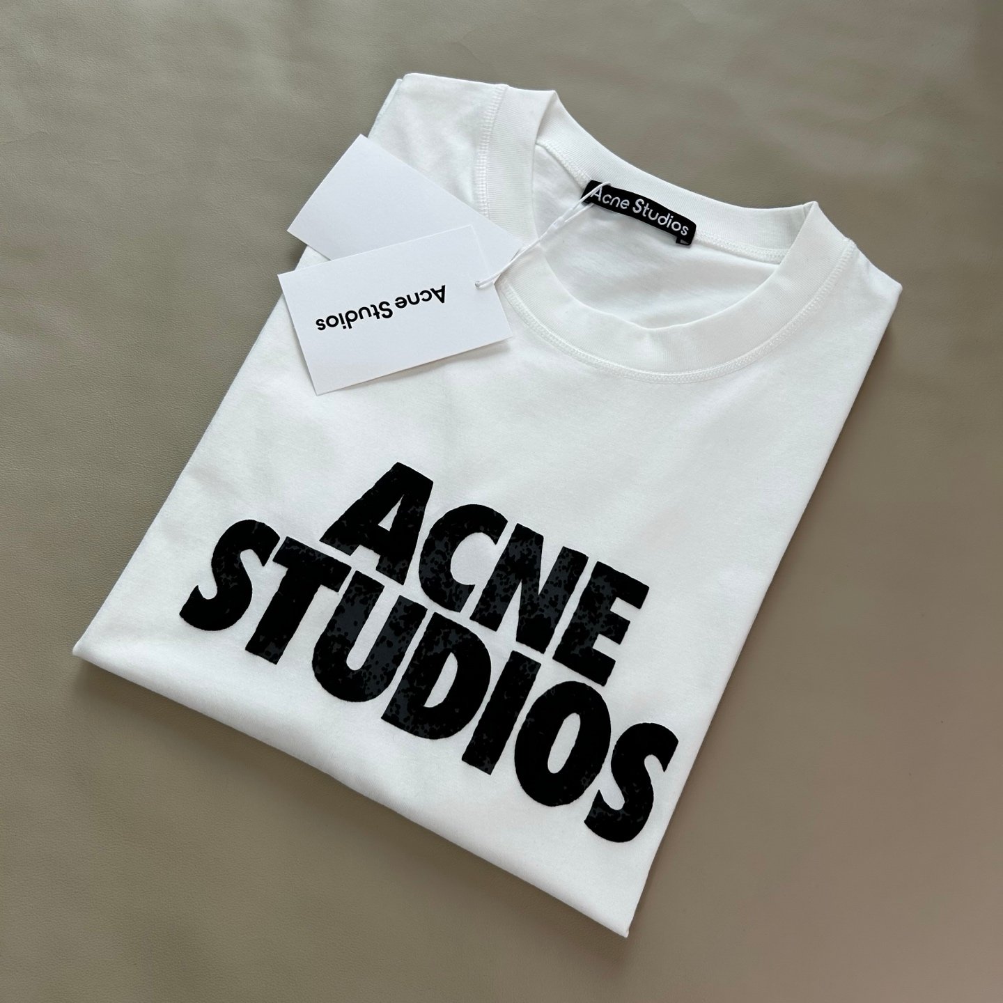 2026 ACNE STUDIOS New Foam Letter Print T-ShirtM6041003 - Image 9