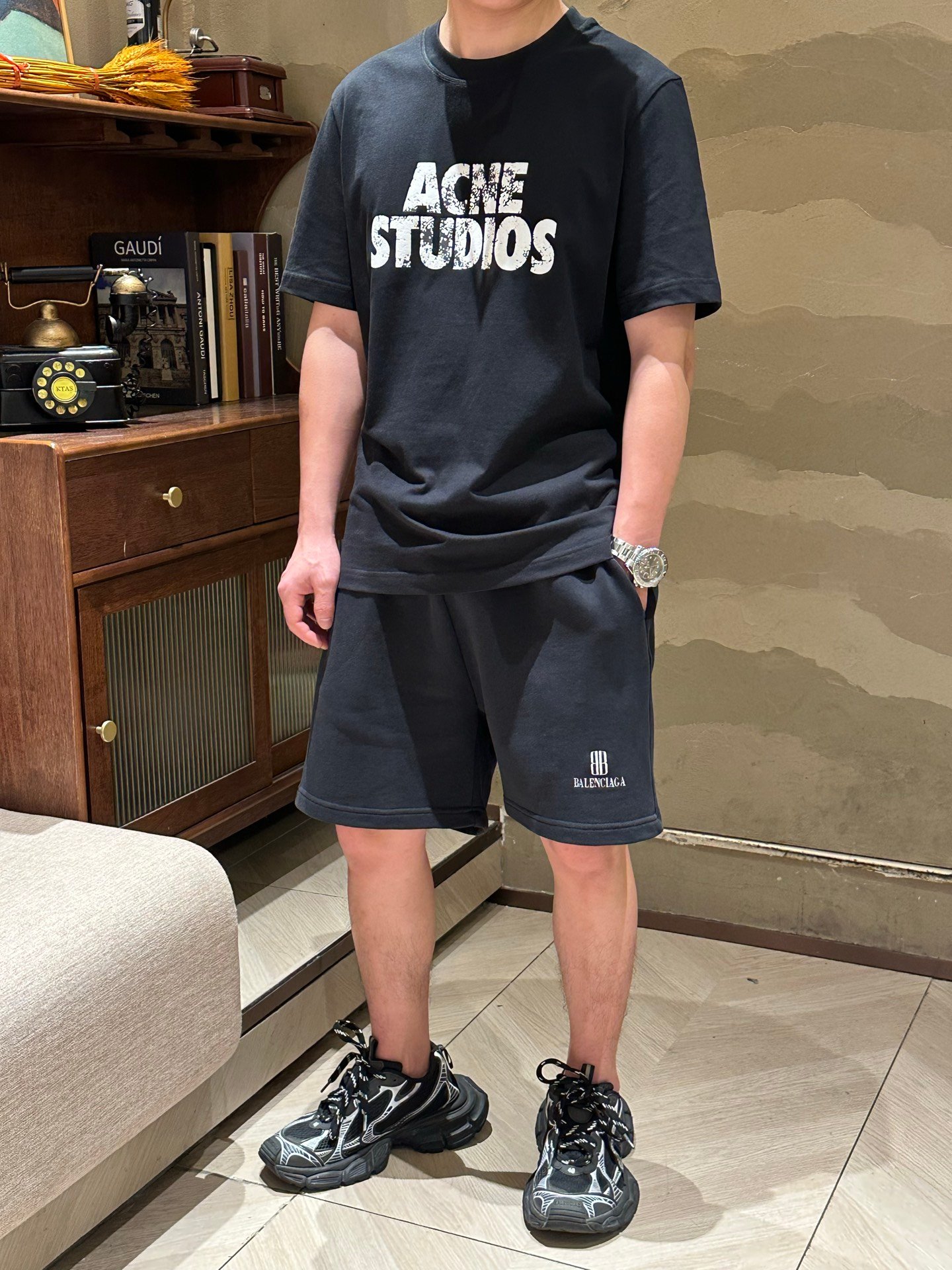 2026 ACNE STUDIOS New Foam Letter Print T-ShirtM6041003 - Image 3