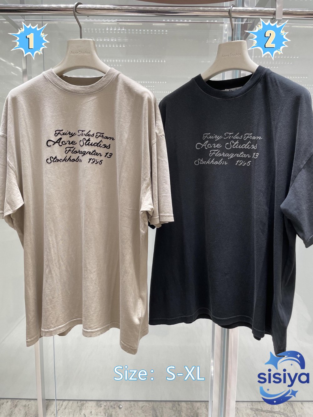 Acne Studios Plush Logo Short Sleeve ShirtM6041006