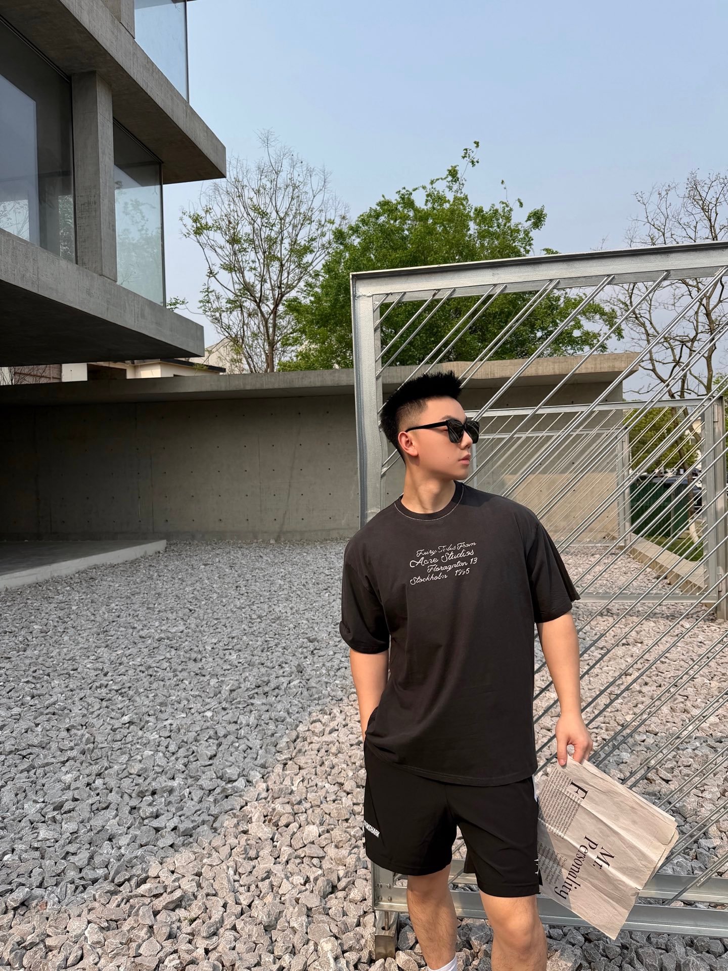 Acne Studios Plush Logo Short Sleeve ShirtM6041006 - Image 2