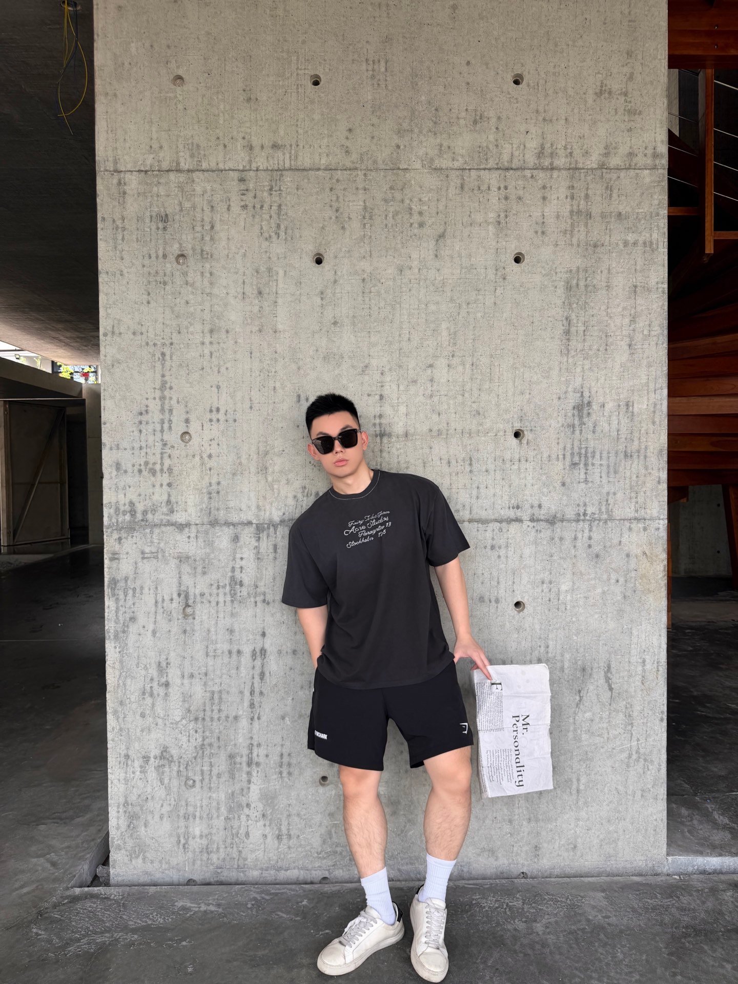 Acne Studios Plush Logo Short Sleeve ShirtM6041006 - Image 3