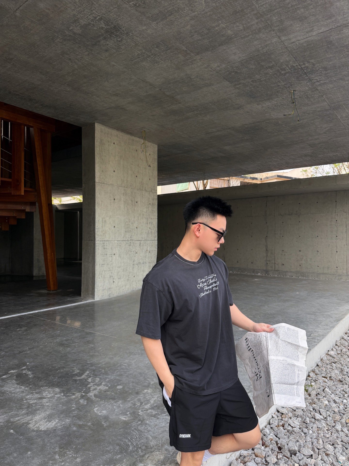 Acne Studios Plush Logo Short Sleeve ShirtM6041006 - Image 4