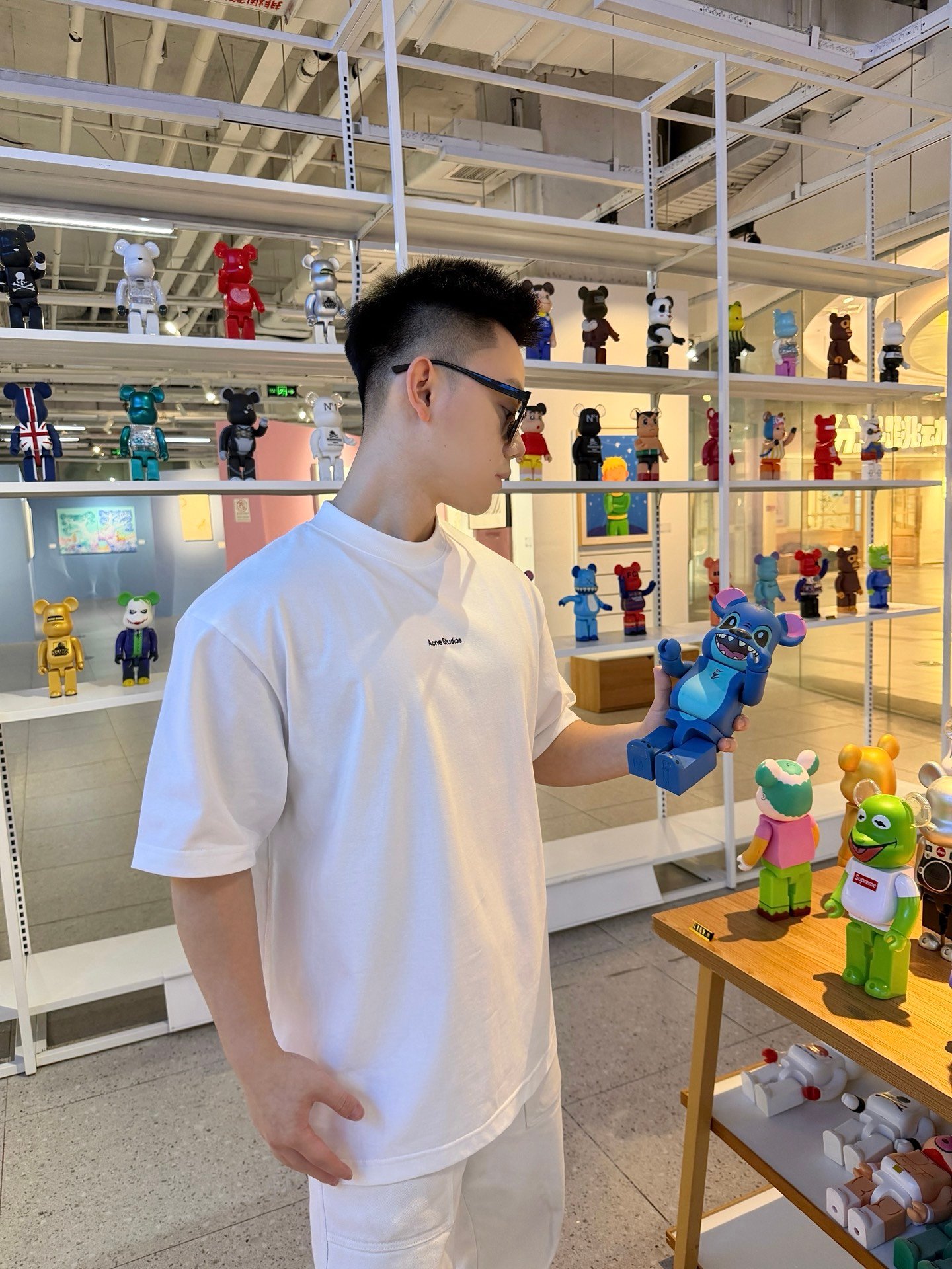 Acne Studios 2026 Spring/Summer Logo Letter Embroidered Short-Sleeved T-shirtM6041305 - Image 3