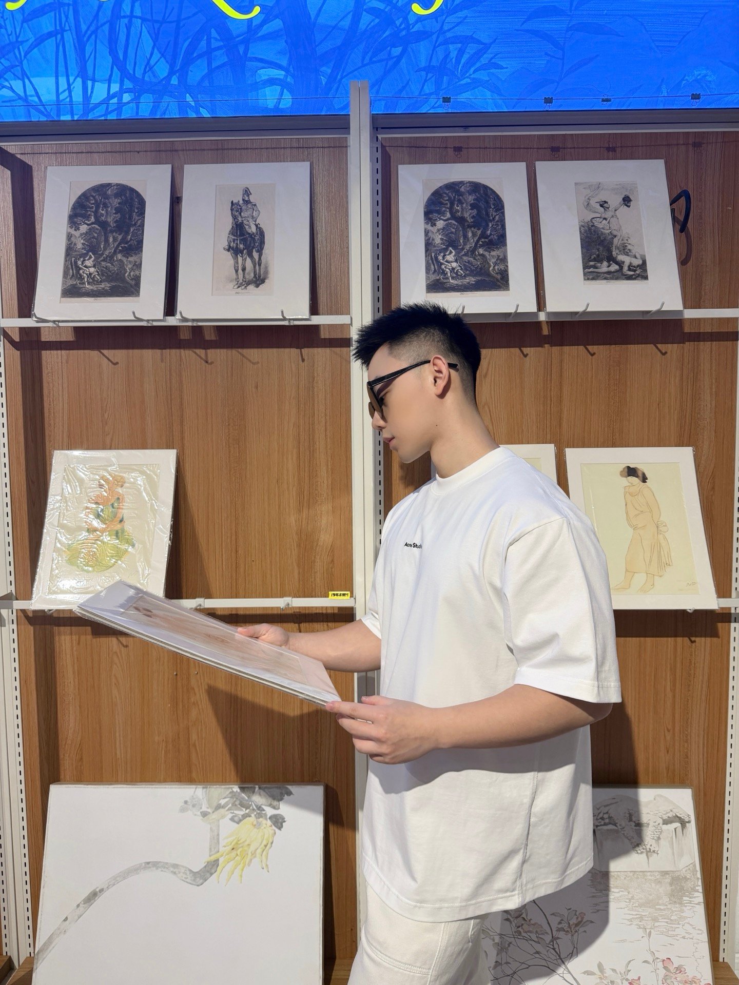 Acne Studios 2026 Spring/Summer Logo Letter Embroidered Short-Sleeved T-shirtM6041305 - Image 2