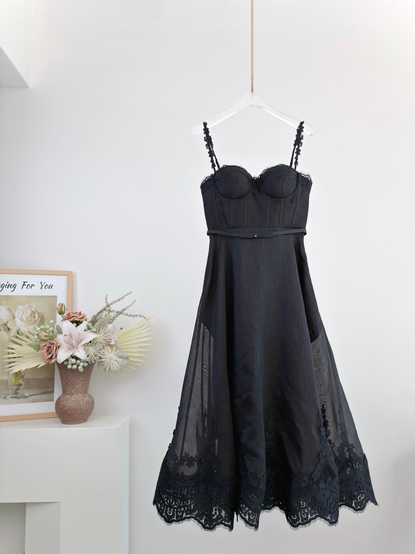 Zimmermann Hypnotic Lace-edged Tight Bustier Midi Dress W6041304