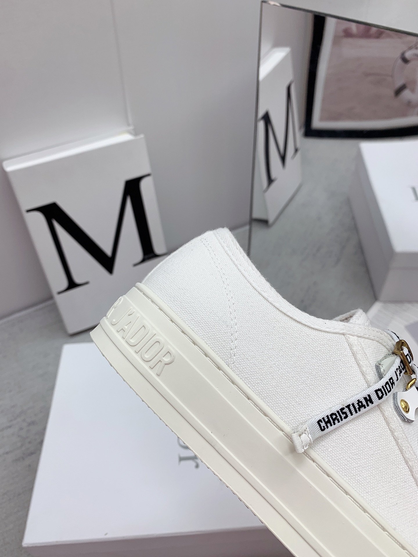 Dior Walk'n'Dior Sneaker Cotton Canvas B6041301 - Image 6