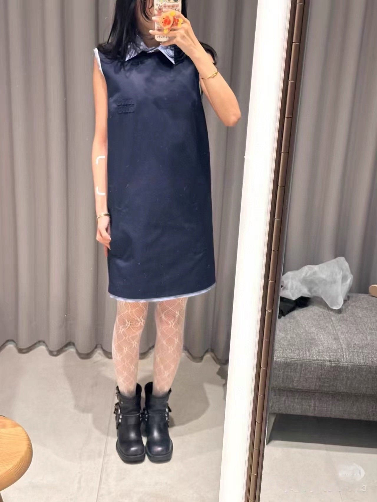 Miu Miu Garment-dyed Cotton Satin Dress W6041402 - Image 6