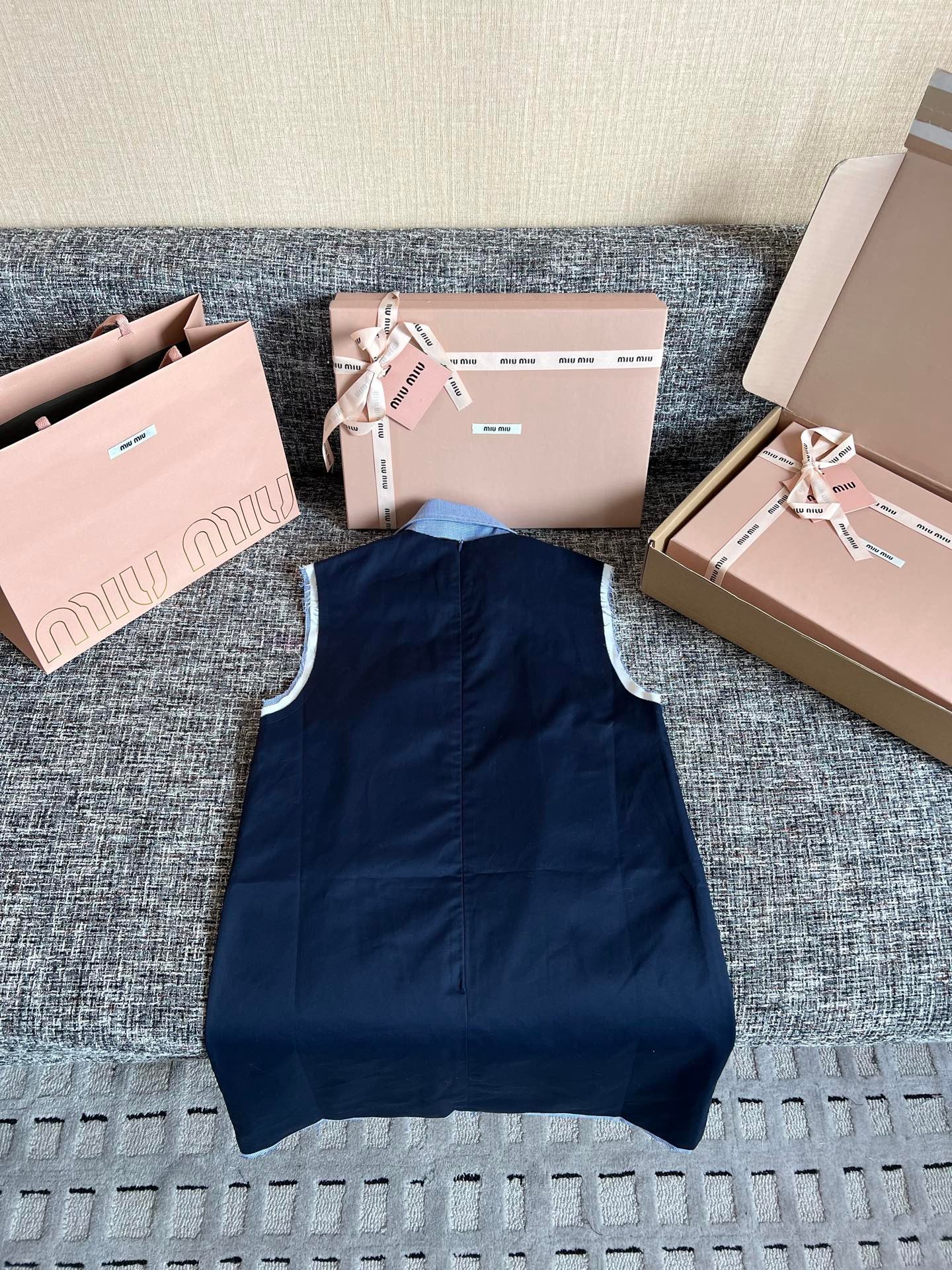 Miu Miu Garment-dyed Cotton Satin Dress W6041402 - Image 5