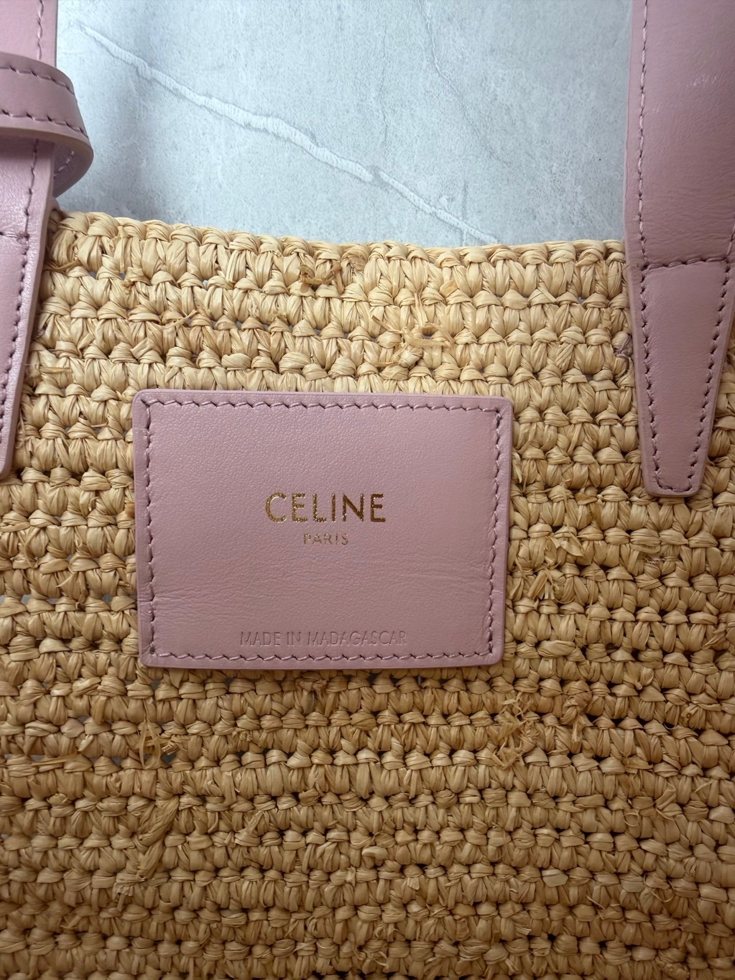 Celine Teen Supple Panier - Leather and Cowhide Handbag B6041501 - Image 7