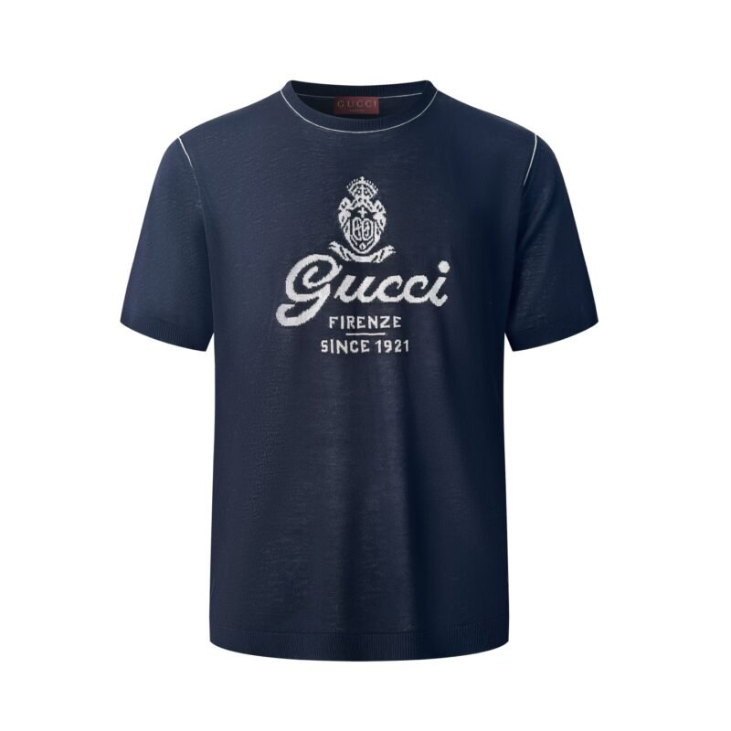 Gucci embroidered knitted short-sleeved shirtM6042005