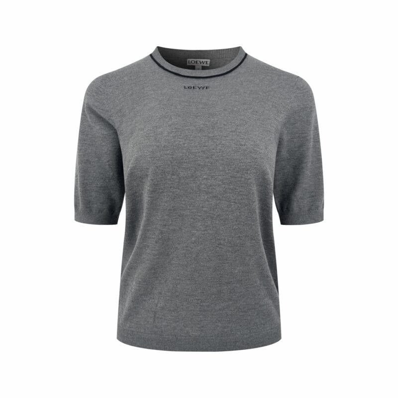 Loewe jacquard short-sleeved sweaterW6042003