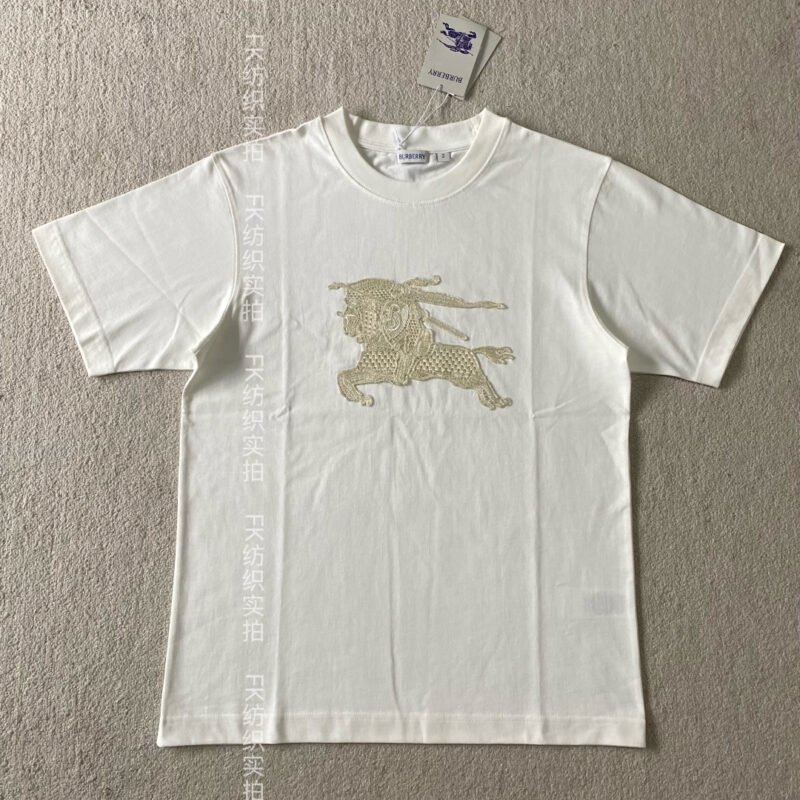 BBR Knitted Knight Round-neck Short Sleeve ShirtW6042203