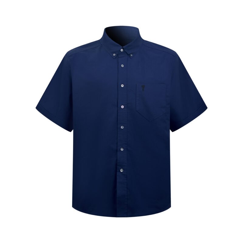 Ami Paris Love Embroidery Short-Sleeved ShirtM6042203