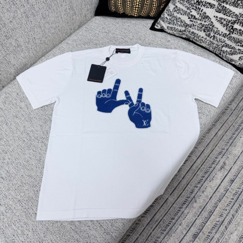 26ss New Floral Letter Pattern Knitted T-ShirtM6042205