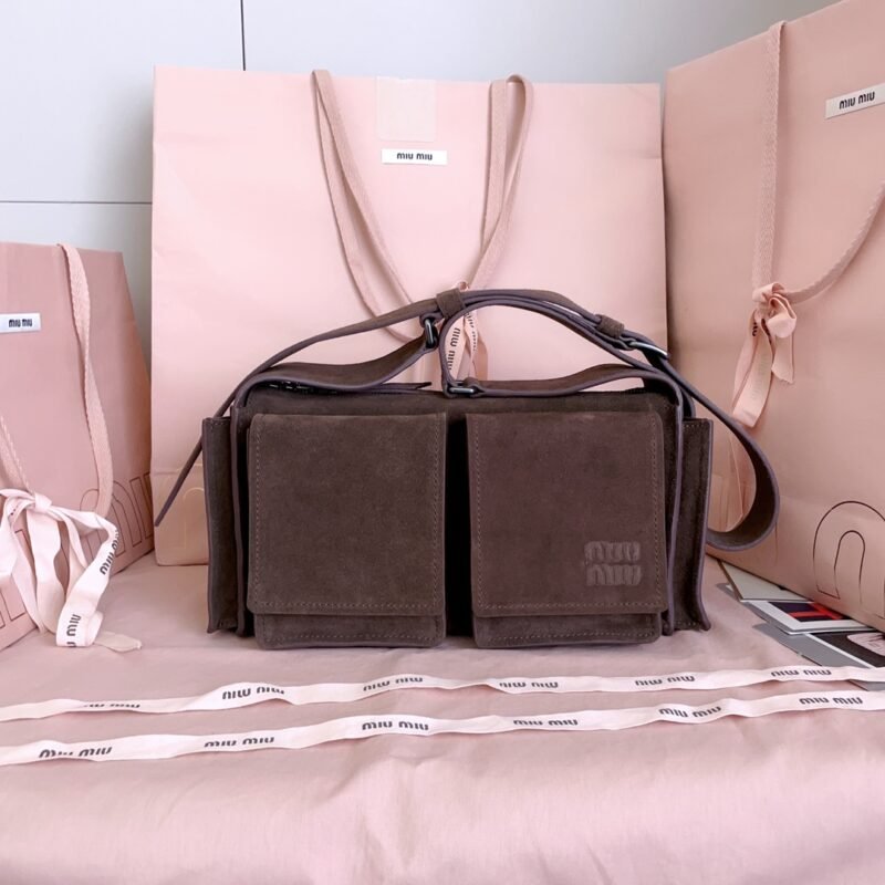 Miu Miu Utilitaire Suede Shoulder Bag B6042203