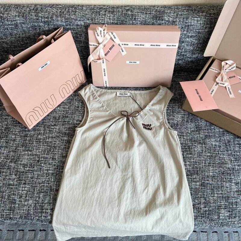 Miu Miu Panama cotton dress W6042303