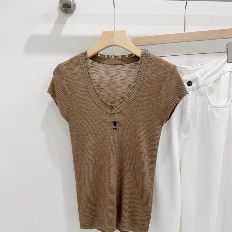 Dior short-sleeved knit sweater W6042405