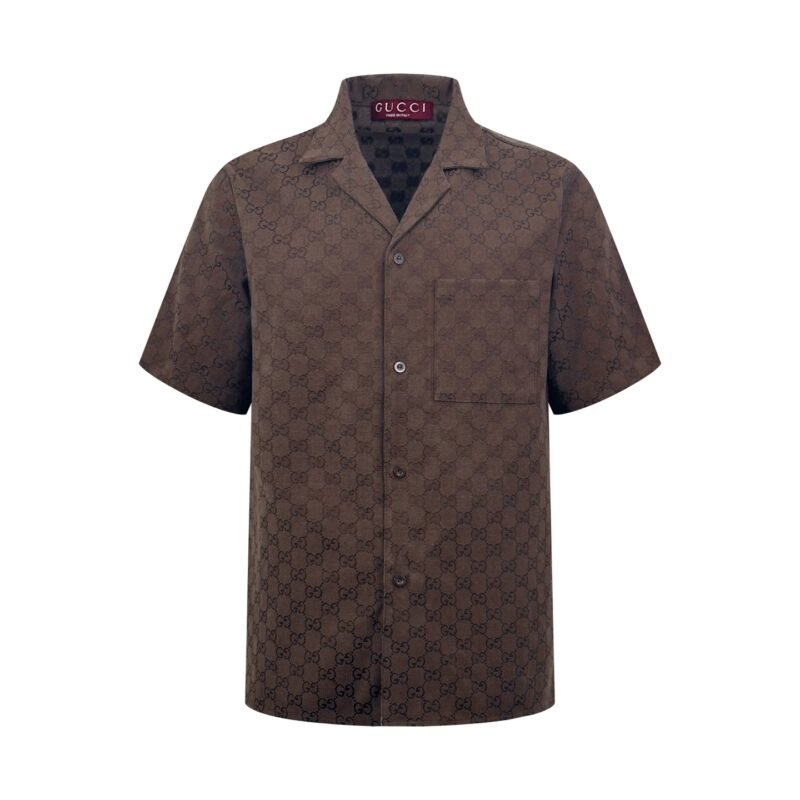 Gucci jacquard printed short-sleeved shirtM6042901