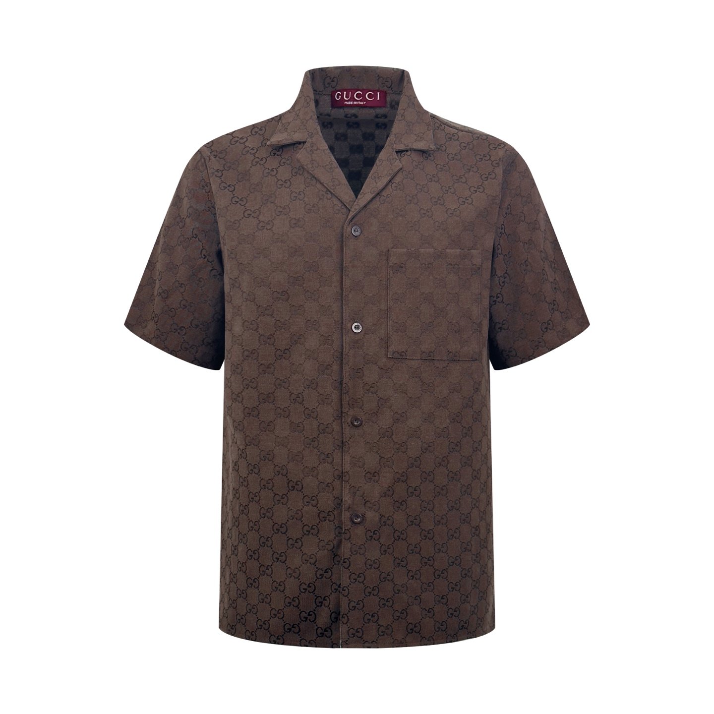 Gucci jacquard printed short-sleeved shirtM6042901