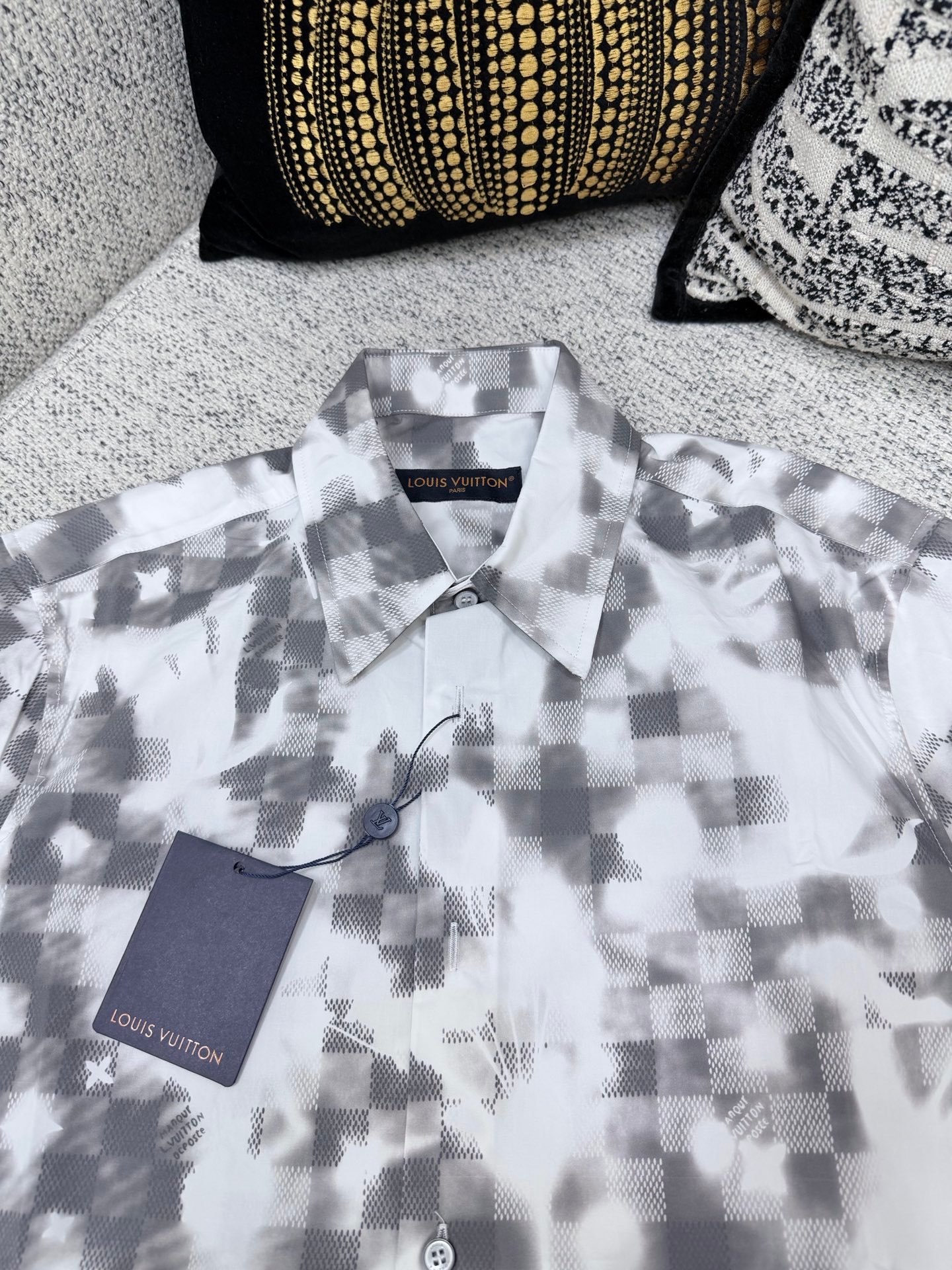 LV New Spring/Summer Collection - Printed Drawstring Short Sleeve ShirtM6043002 - Image 4