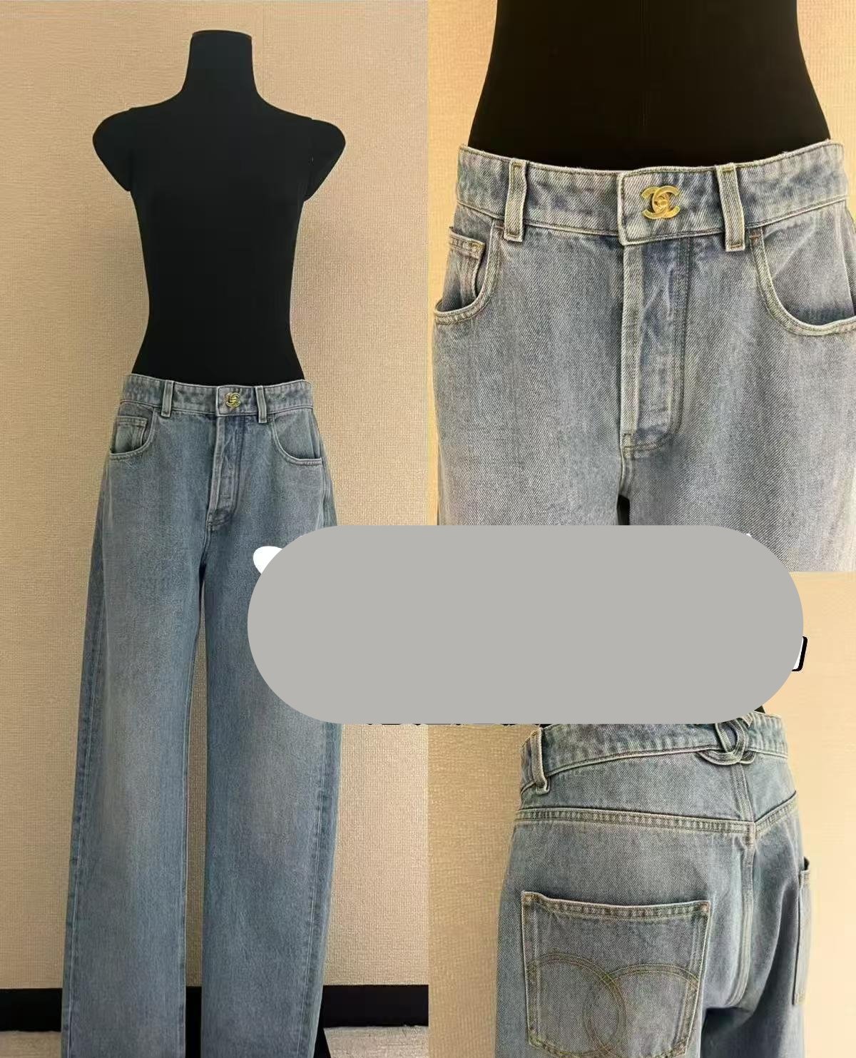 Chanel light blue jeans W6041002 - Image 6