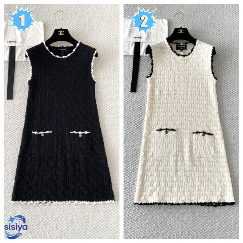 Chanel sleeveless bouclé dress W6041801