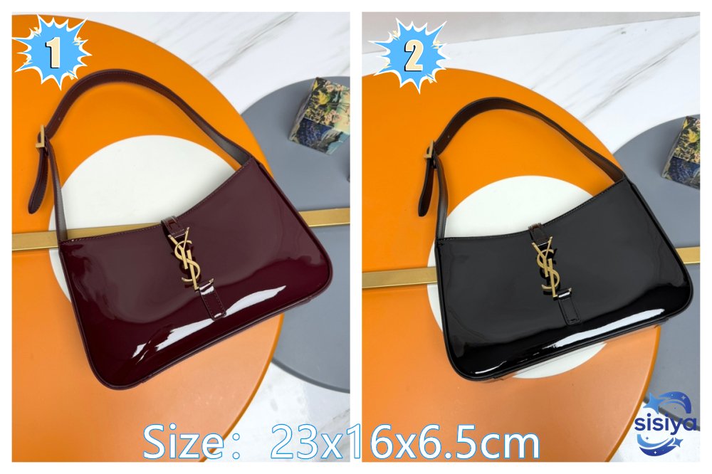 Saint Laurent Le 5 à 7 Mini Bag in Patent Leather B6041403