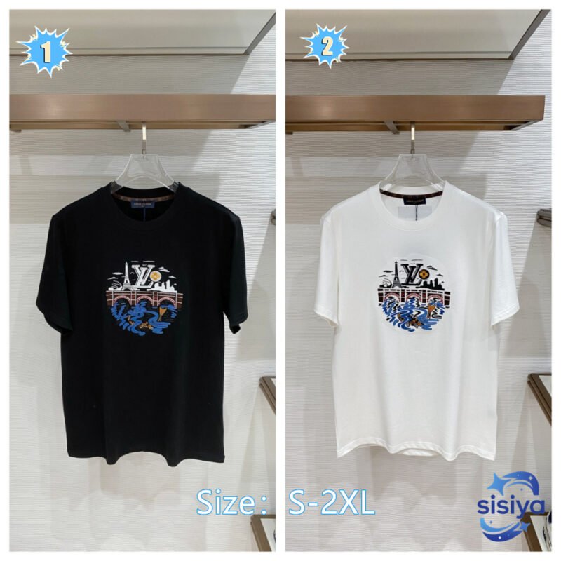 LV 2026ss Year of the Horse New Year Gift T-shirt for Spring and Summer, Short Sleeve Style M6041403