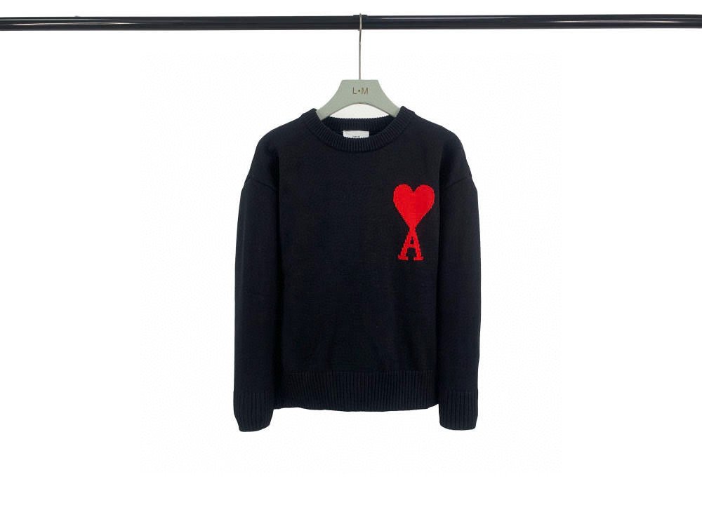 AMI Paris Ami De Coeur Wool Sweater M6050509 - Image 2